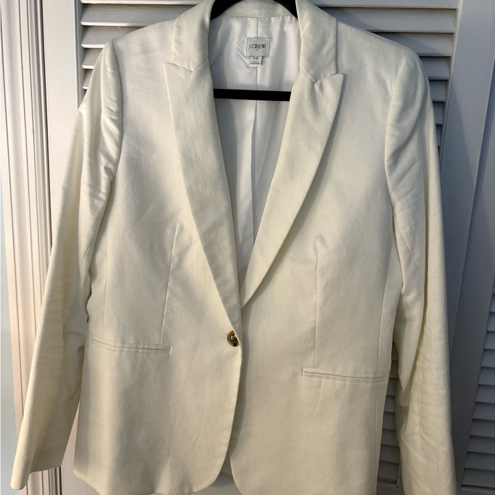 J. Crew Factory Women's Ivory Blazer